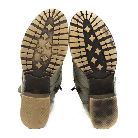 Jellypop Grey Oxford Combat Boots - 9.5 - Picture 6 of 11